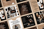 Dark Aesthetic Instagram Templates, a Social Media Template by Templates Boutique (Thumbnail 2 of 9)