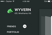 Wyvern iOS Wireframe UI Kit, a Wireframe Template by Yaroslav Zaitsev (Thumbnail 14 of 57)
