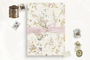 Vintage Floral 3 Vellum Overlay, an Invitation Template by SilverJoyAtelier (Thumbnail 1 of 2)