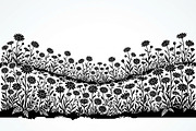 60 Daisy Flower Field Silhouette, a Seasonal Illustration by Amazin_art (Thumbnail 17 of 36)