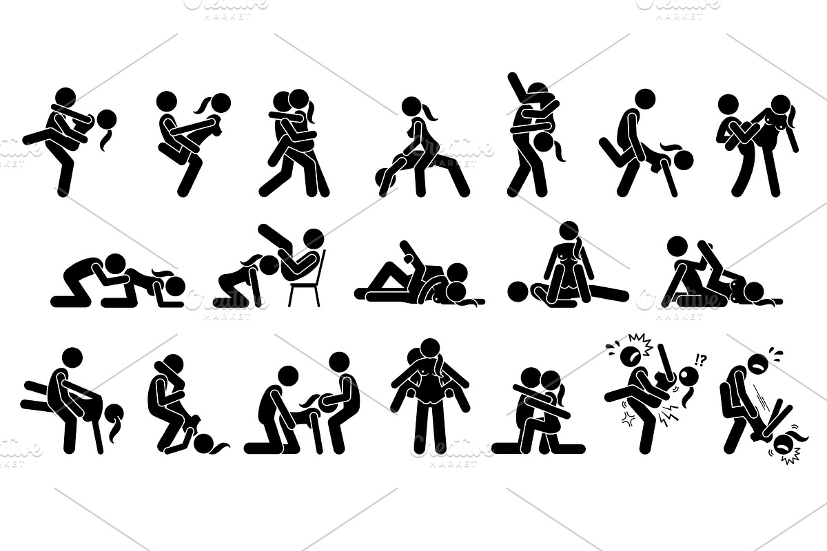 Hard Core Sex Positions Stick Figure, an Icon by Leremy Stick Figures