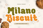 Milano Biscuit - Food Font, a Handwritten Font by Mozatype (Thumbnail 1 of 8)