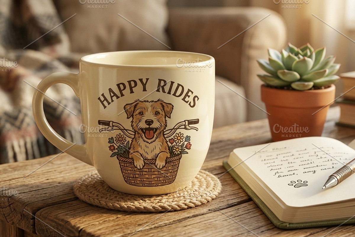 Happy rides illustration, an Animal Illustration by Vectorlina (Photo 4 of 4)