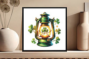 Watercolor St Patrick's Day Clipart, an Illustration by DreamCafeArt (Thumbnail 4 of 5)