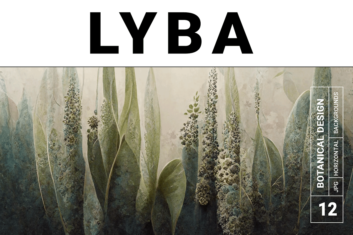 Lyba Collection · Botanical Wall, a Texture Illustration by milatovar (Photo 1 of 13)