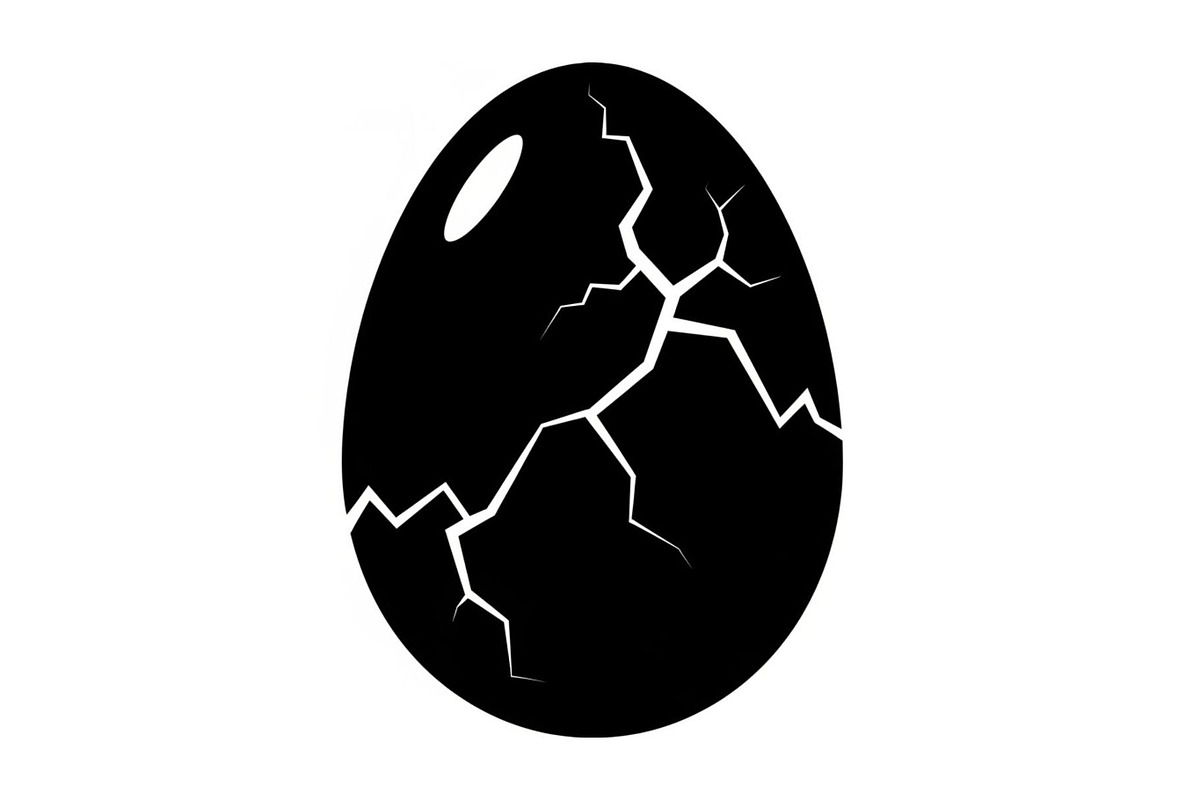 50 Cracked Egg Shell Silhouette, an Illustration by musafir_fashion (Photo 25 of 55)