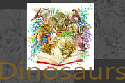 Watercolor Dinosaur Collection, an Animal Illustration by FineArt (Thumbnail 18 of 19)