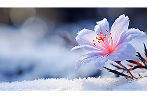 cold light snow ai generated, a Background Photo by pikepicture