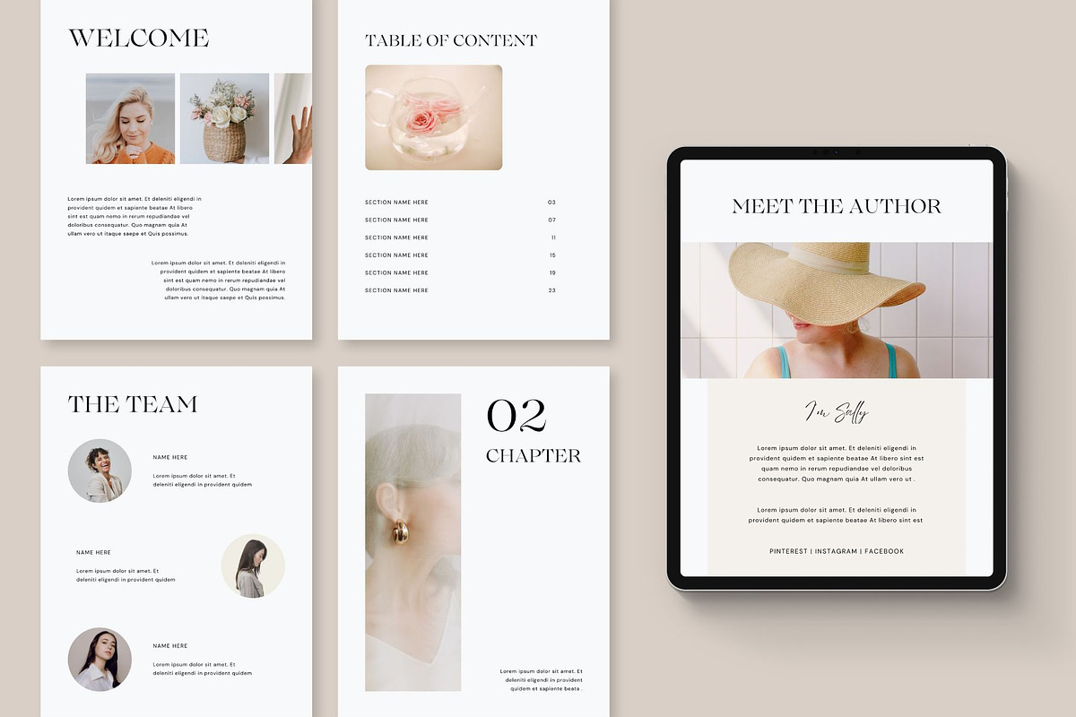 DEMURE Sales Ebook Template CANVA, a Design Template by BoldNStudio (Photo 4 of 10)