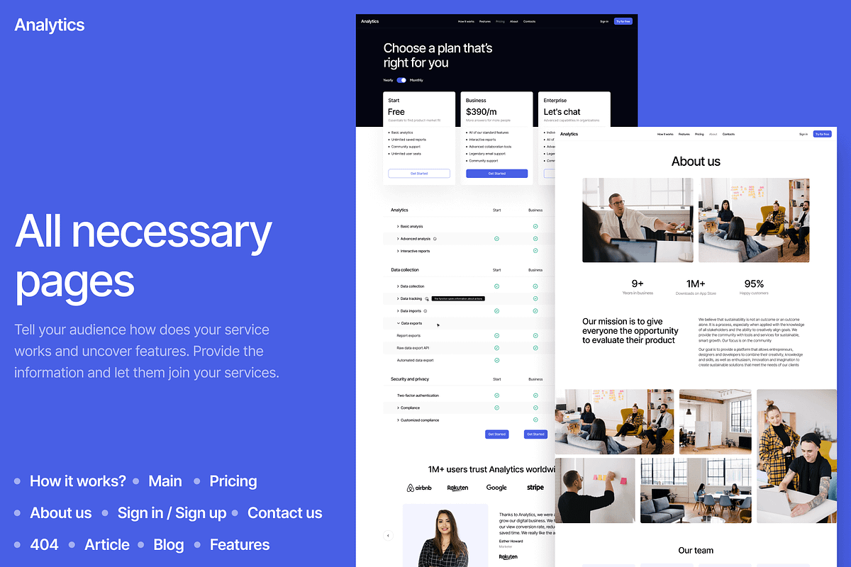 Analytics HTML Templates