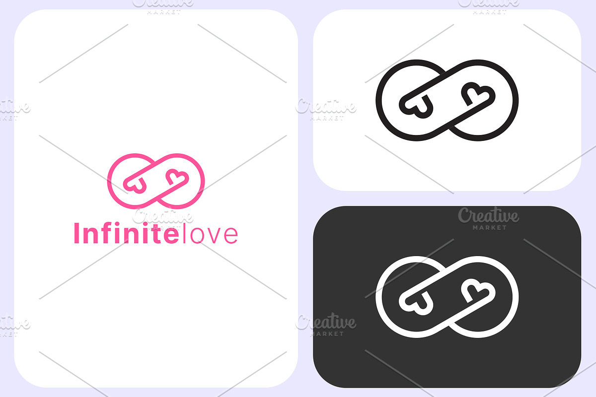 Infinite Love Logo Template, a Branding & Logo Template by Graplick (Photo 2 of 3)