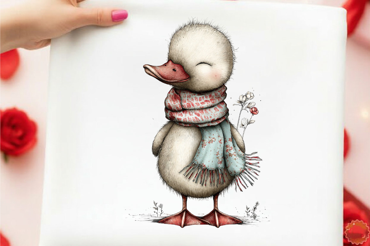 Whimsical Cute Easter Duck Clipart, an Illustration by designcity5 (Photo 4 of 5)