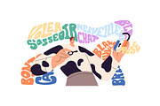 People learn foreign language set, a Person Illustration by PaperTrident (Thumbnail 2 of 13)