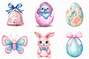 Pastel Easter Clipart, an Icon by Watercolor design (Thumbnail 4 of 12)