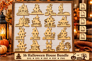 Halloween Haunted House SVG Template, an Object Graphic by DreamCafeArt (Thumbnail 2 of 6)