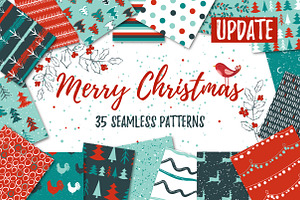 35 Merry Christmas patterns.