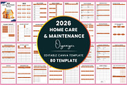 2026 Home Care&Maintenance Organizer, a Stationery Template by Shumaya (Thumbnail 1 of 6)