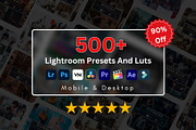 500+ Lightroom Presets & Luts, a Preset Add-On by presetsroom (Thumbnail 1 of 18)