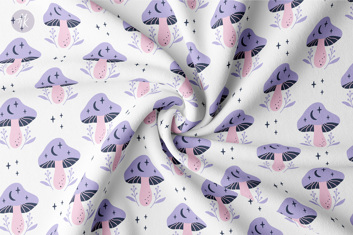 Mystical Mushrooms Clipart Set, an Object Graphic by Alena Koval (Photo 11 of 16)