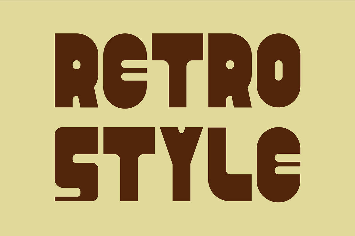 Rovena - Retro Display Font, a Font by HAN (Photo 4 of 9)