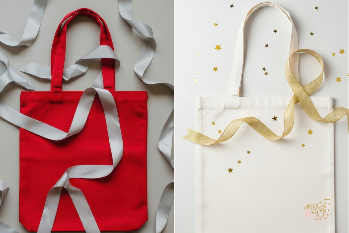 Christmas Tote Bag - Bundle 100 JPG, a Household Mockup by KennedyStudio (Photo 9 of 16)