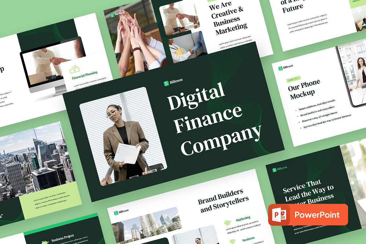 BILLESON - Powerpoint Template, a Presentation Template by rgbryand