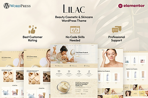 Lilac Cosmetics Shop WordPress Theme, a WordPress Template by ThemesRain