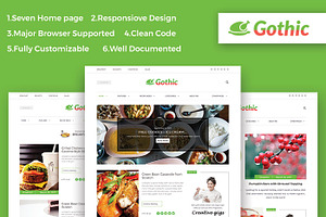 Gothic-Recipe & Food HTML Template