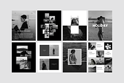 Canva minimal black and white posts, a Templates & Theme by Uyava Space (Thumbnail 9 of 14)