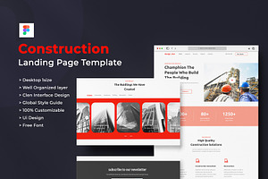 Construction Landing Page, a Landing Page Template by design_hut