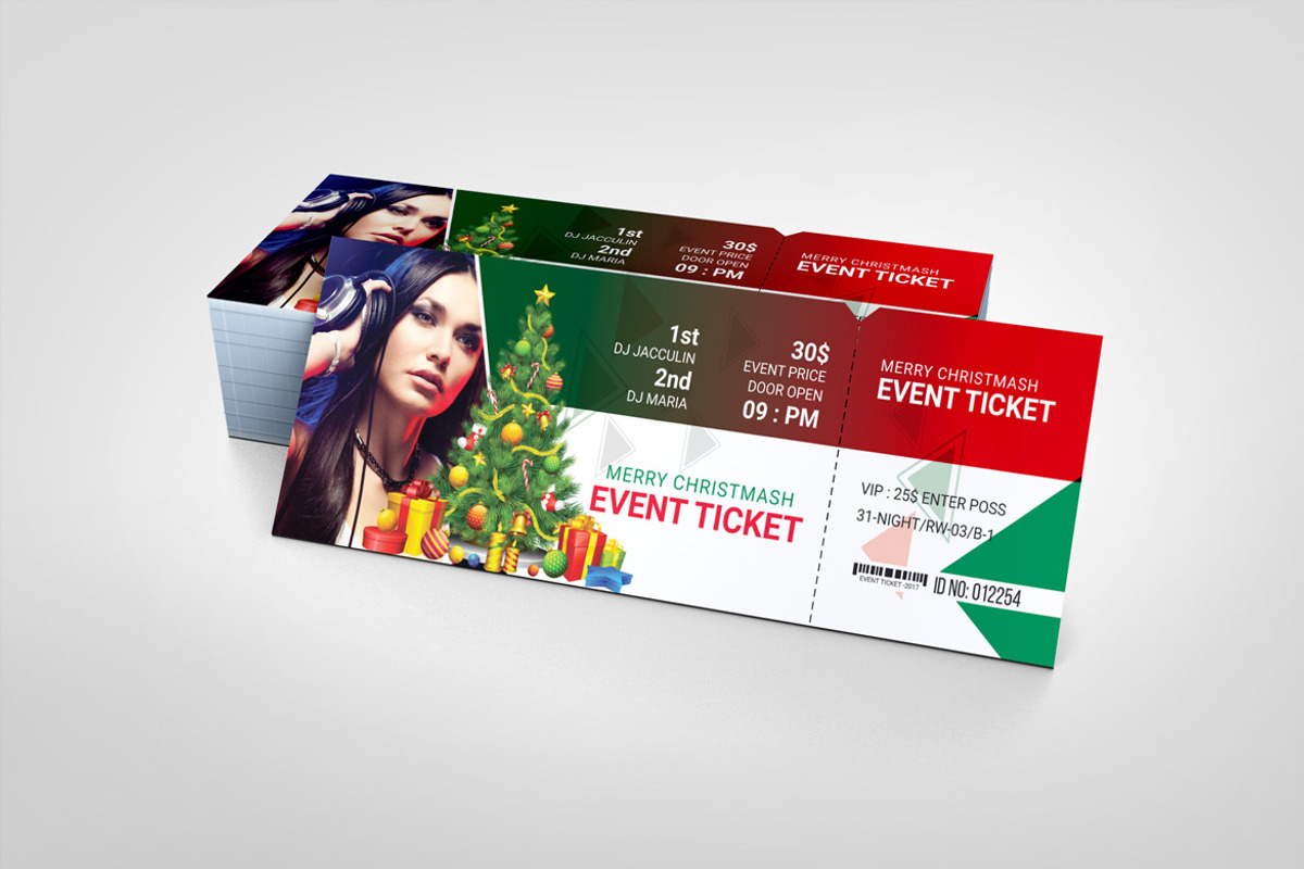 Premium Event Ticket Template, a Card Template by BrandlyTemplate (Photo 2 of 3)