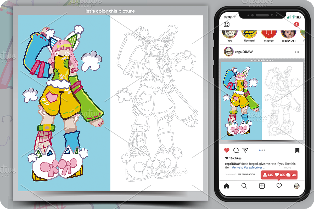 Vector illustration of coloring, an Education Illustration by regalDRAW (Photo 1 of 2)