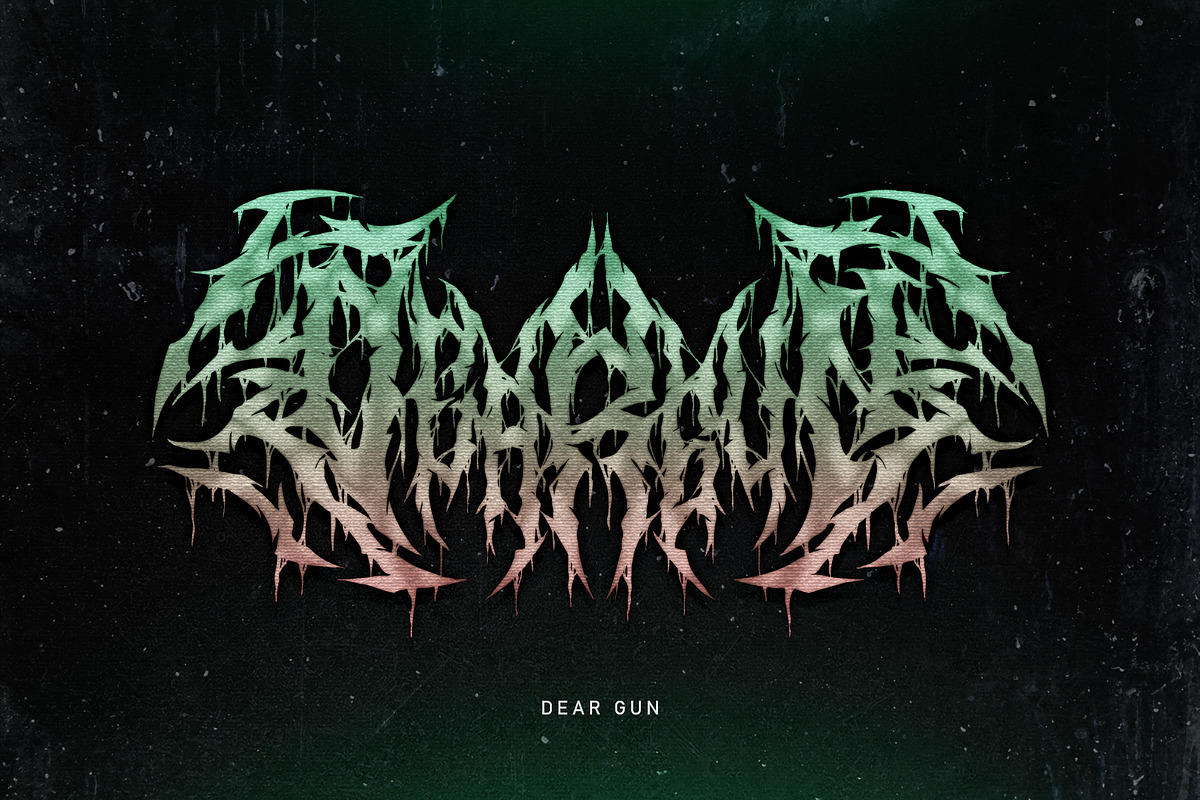 Drumonz | Death Metal Font preview 6