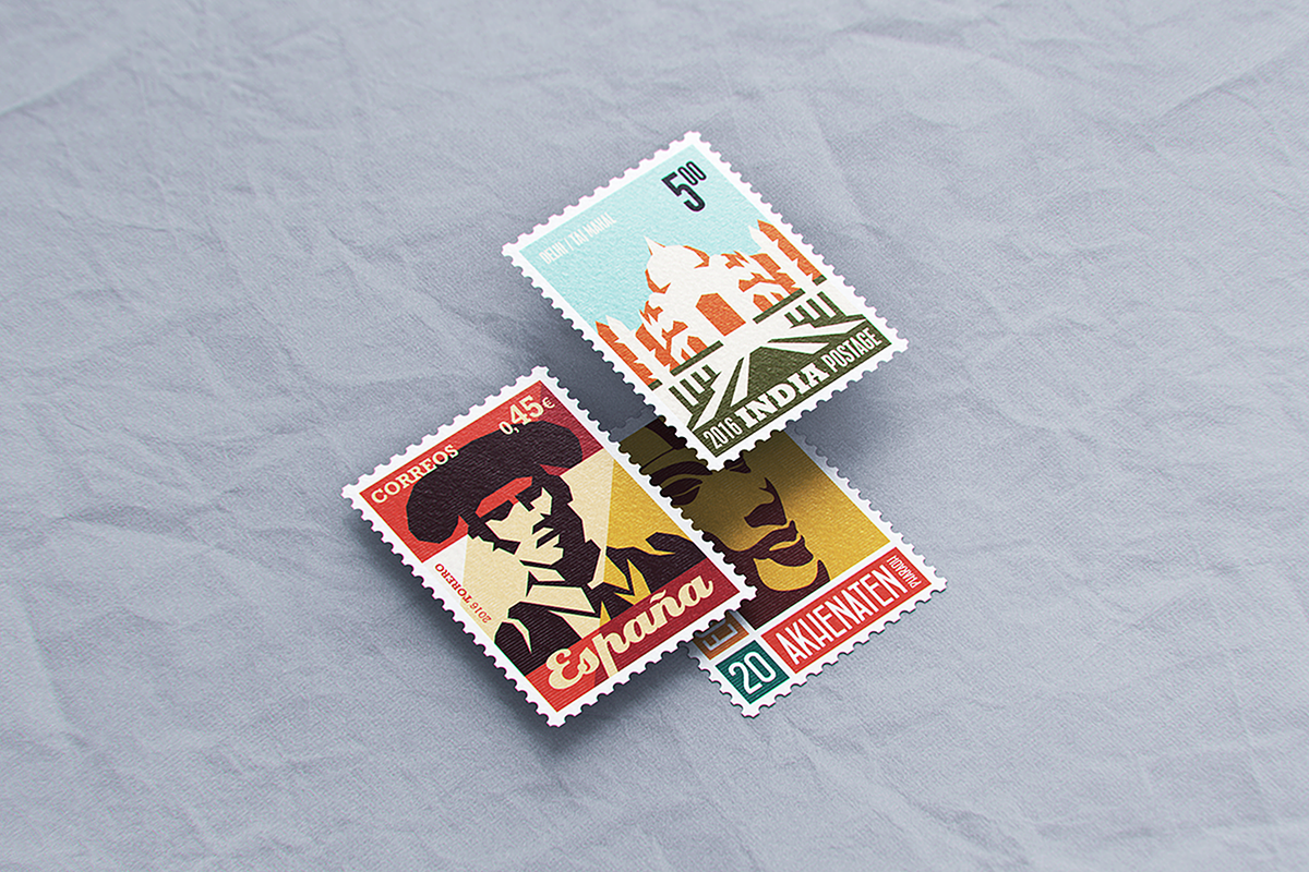 Postage Stamp MockUp v2, a Product Mockup by coloformia (Photo 5 of 13)
