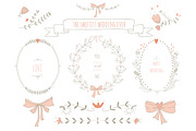 Set of hand drawn floral elements, an Object Graphic by Blue Ink Studio (Thumbnail 3 of 4)