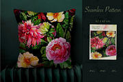 Summer flowers seamless pattern, a Pattern Graphic by Yana Dobrik (Thumbnail 6 of 11)