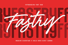 Fastry Font Duo Signature Sans Combo