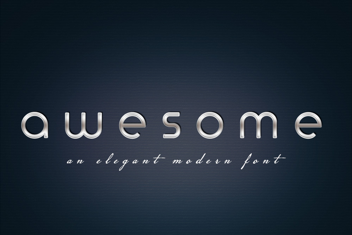 Awesome, a Sans Serif Font by EgoistFonts (Photo 1 of 9)