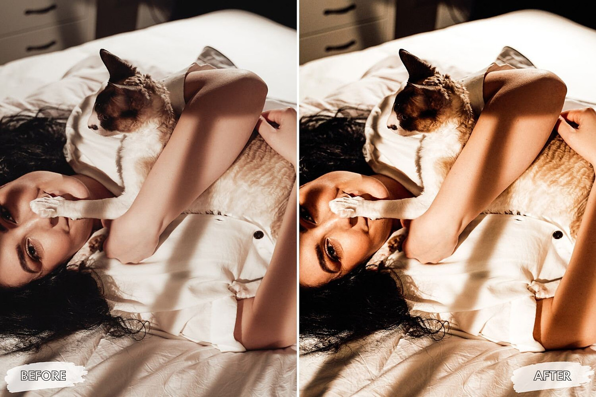 10 Curious Cat Lightroom Presets, a Preset Add-On by LucaTheme (Photo 6 of 9)