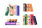 Library books stacks, literature set, an Education Illustration by Good Studio (Thumbnail 5 of 8)