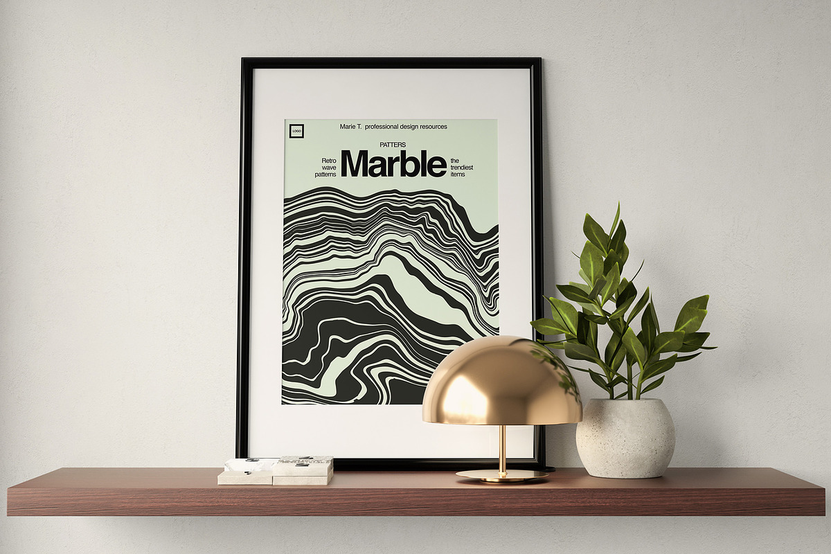 Trippy Waves Patterns, a Pattern Graphic by Marie T (Photo 7 of 25)