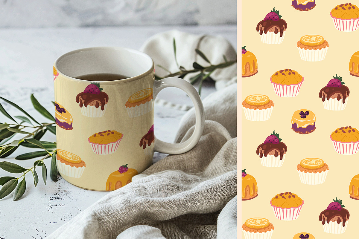 Pies & Pastries patterns clipart, a Food Illustration by Carpet Tapete Pretzel (Photo 11 of 15)