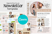 Canva Newsletter Template Fashion, an Email Template by PixelCraft (Thumbnail 1 of 15)