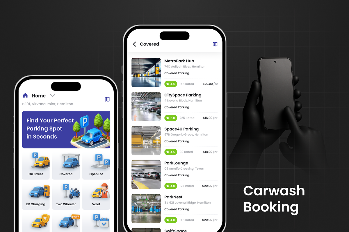 Parking Spot Booking App | DeliPark preview 2