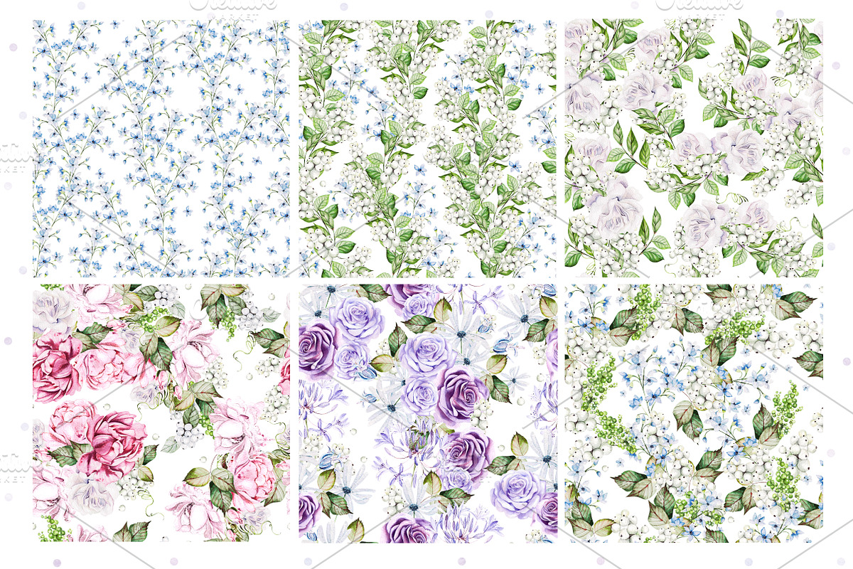 Watercolor Wedding Tender Flowers, an Object Graphic by Knopazyzy (Photo 15 of 17)
