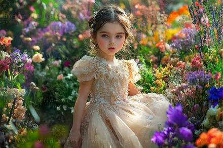 Flower Garden Digital Backdrop