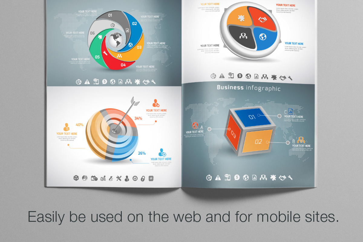 Premium Collection of Infographics, a Presentation Template by VL Shop (Photo 2 of 9)