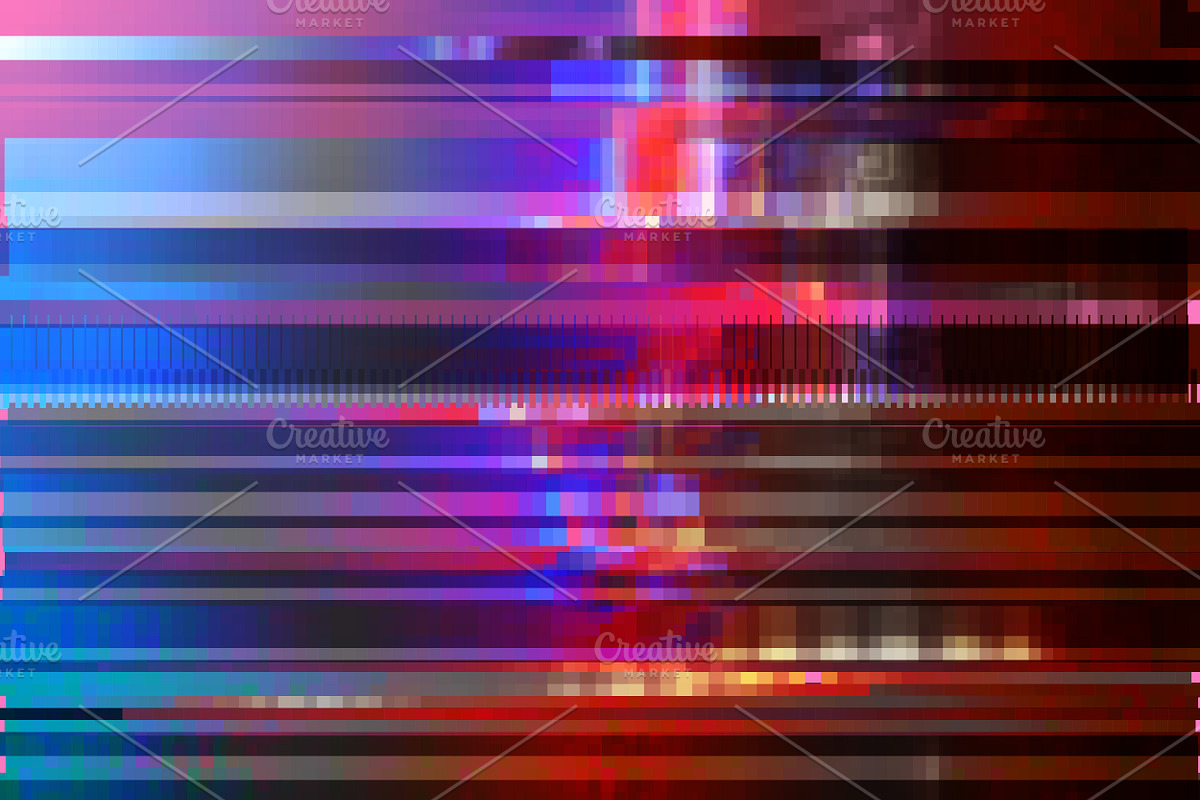 Glitched abstract vector backgrounds, a Technology Illustration by VectorShop (Photo 4 of 7)