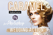 Caramel Wedding Photoshop Action, an Action Add-On by skybluecreative (Thumbnail 1 of 8)