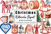 Scandia Christmas Clipart, a Graphic by CitraGraphics (Thumbnail 1 of 4)
